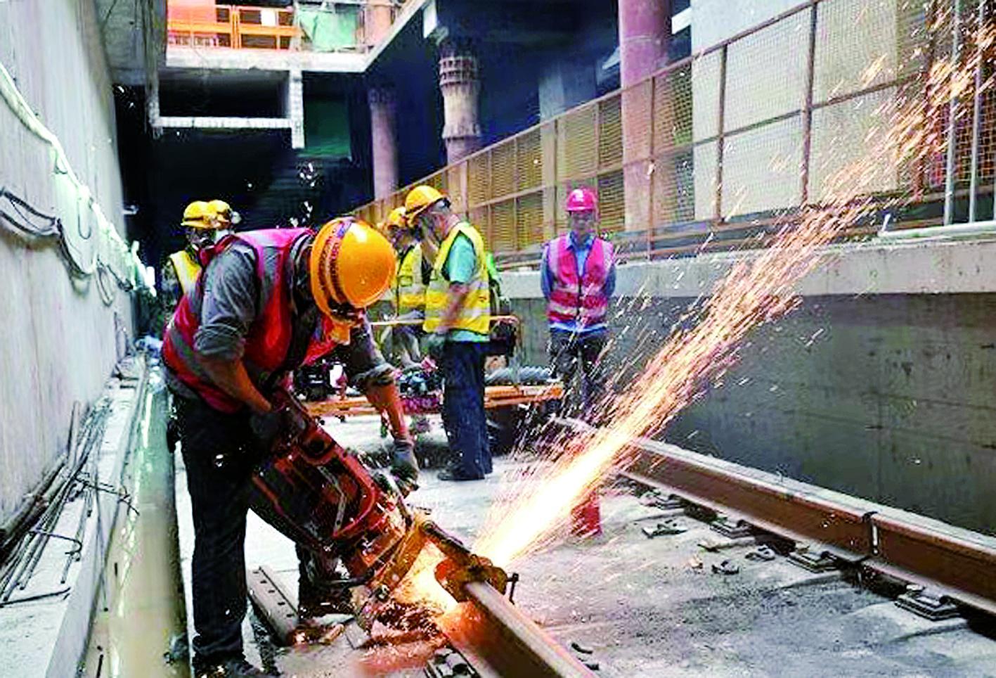 轨道交通24号线一期建设现场